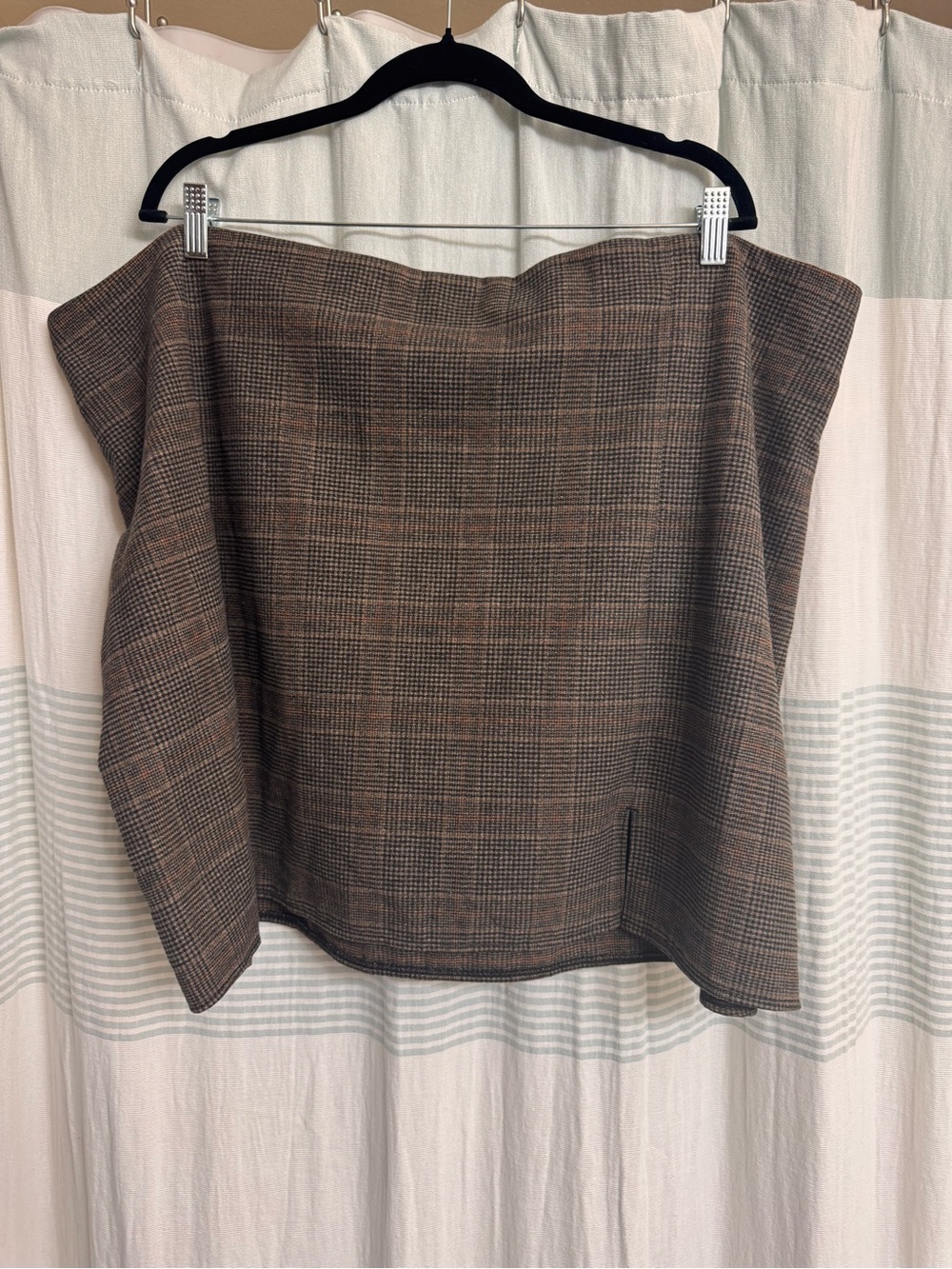 Old Navy Brown Plaid A-Line Skirt